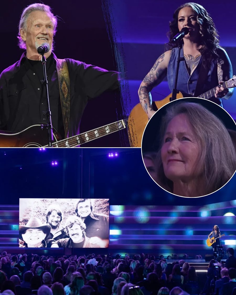 Kris Kristofferson’s widow, Lisa, was visibly moved by Ashley McBryde’s